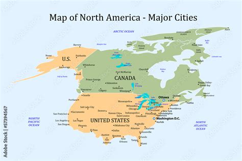 north america city list